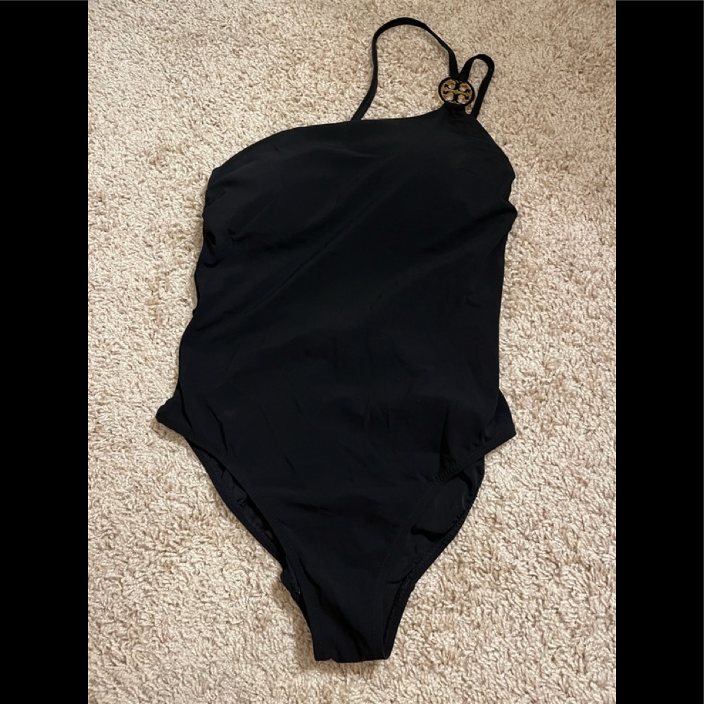 Tory Burch one shoulder one piece swimsuit